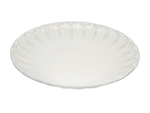 Linea Italica – Pasta Bord met reliëf decoratie , wit