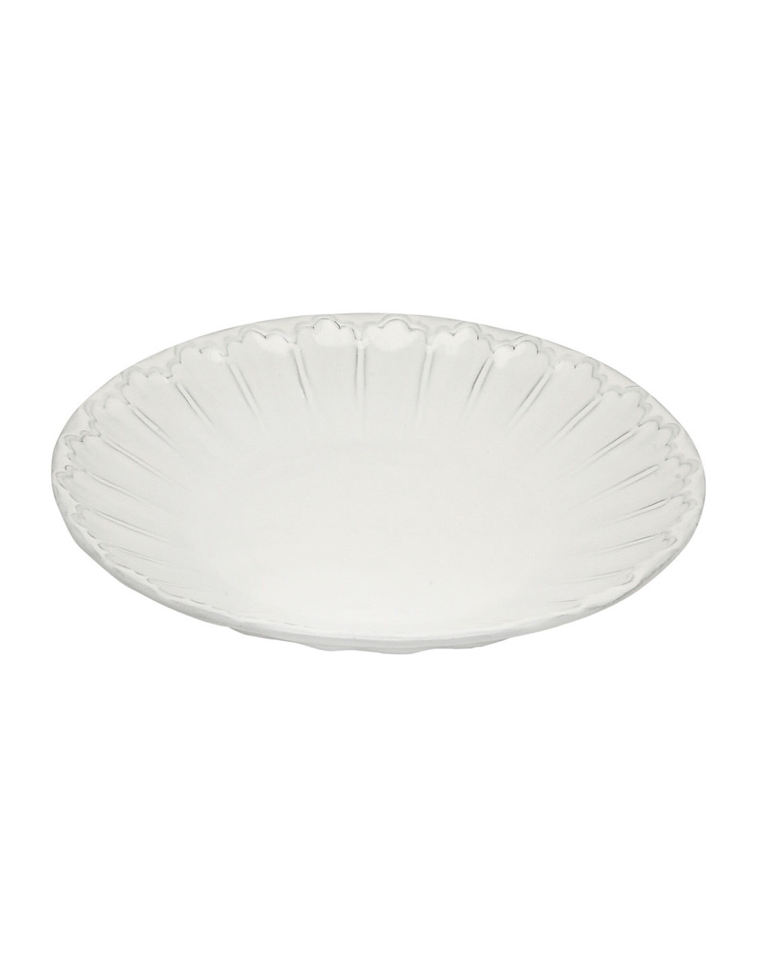 Linea Italica – Pasta Bord met reliëf decoratie , wit