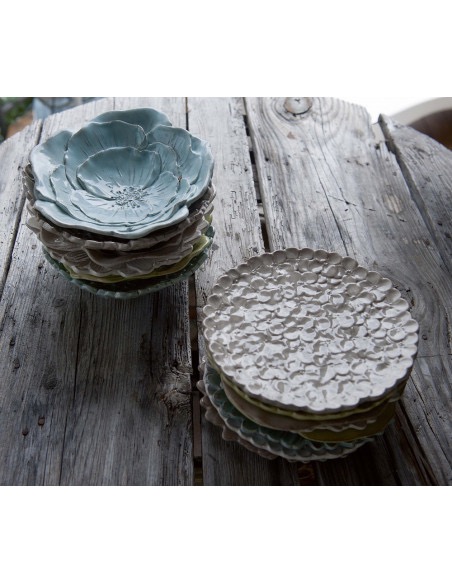 Linea Romantica – Ontbijtkom of serveerschaaltje , Hortensia turquoise (afbeelding 2)