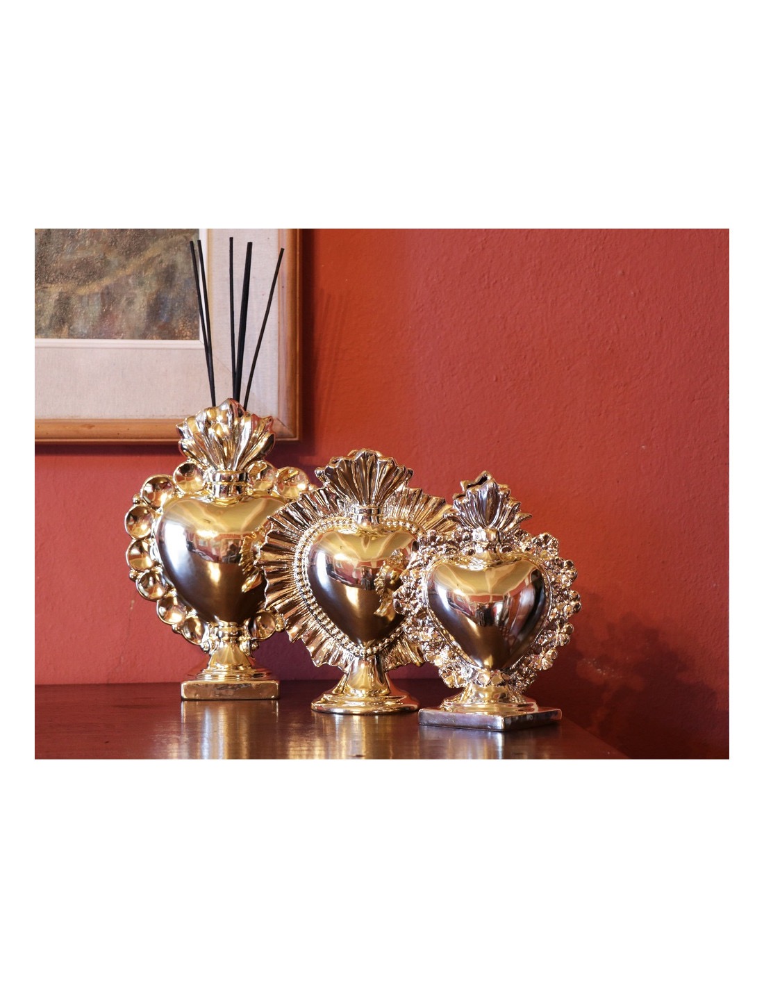 Linea Regale – Geurverspreider Hartje , goud (afbeelding 2)