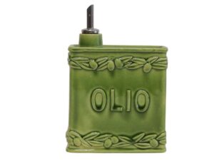 Olijfolie kannetje keramiek vierkant