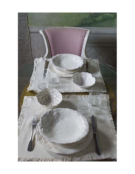 Linea Romantica – Ontbijtkom of serveerschaaltje , Roos wit (afbeelding 4)