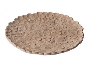 Linea Romantica – Ontbijtbord in de vorm van een hortensia , warm grijs