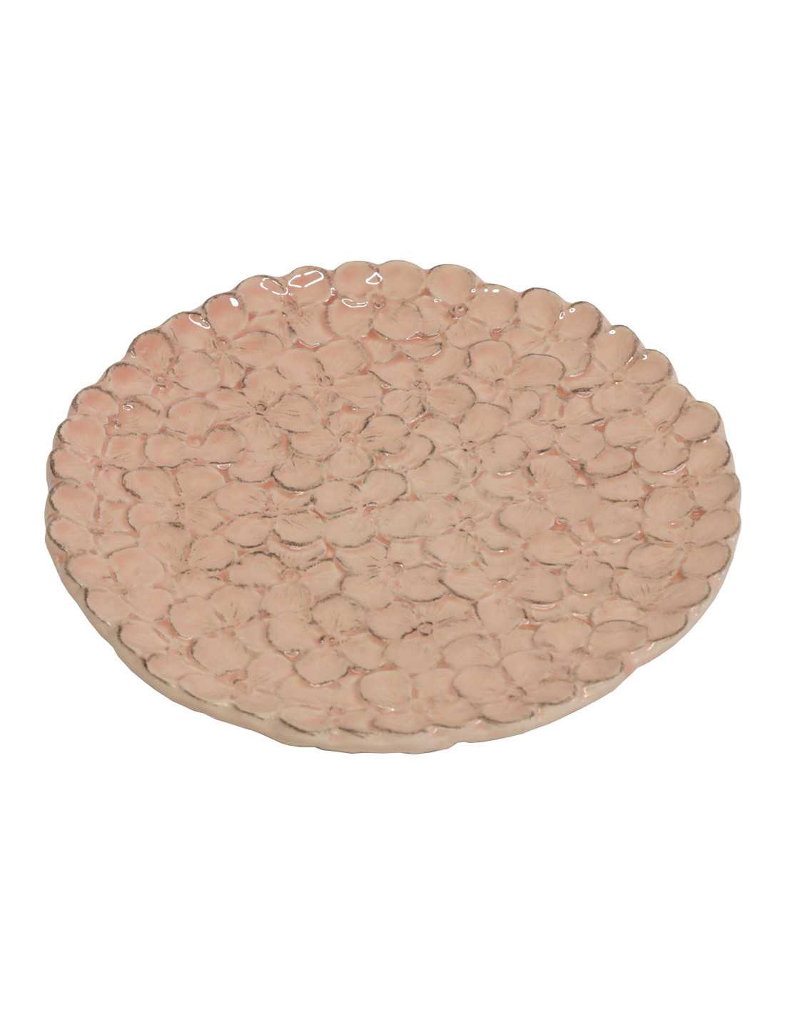 Linea Romantica – Ontbijtbord in de vorm van een hortensia , roze