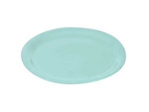 Turquoise dinerbord handgemaakt Italiaans keramiek