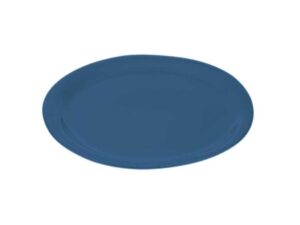 Donkerblauw dinerbord handgemaakt Italiaans keramiek